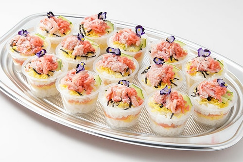 【LLサイズ】ズワイ蟹とスモークサーモンの 華やかちらし寿司【約15人前】