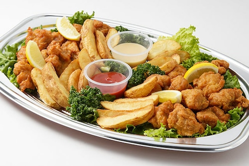 【ＬLサイズ】唐揚げとポテトの2種ソース添え【約15人前】